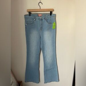 QVC All Worthy Blue Flare Jeans